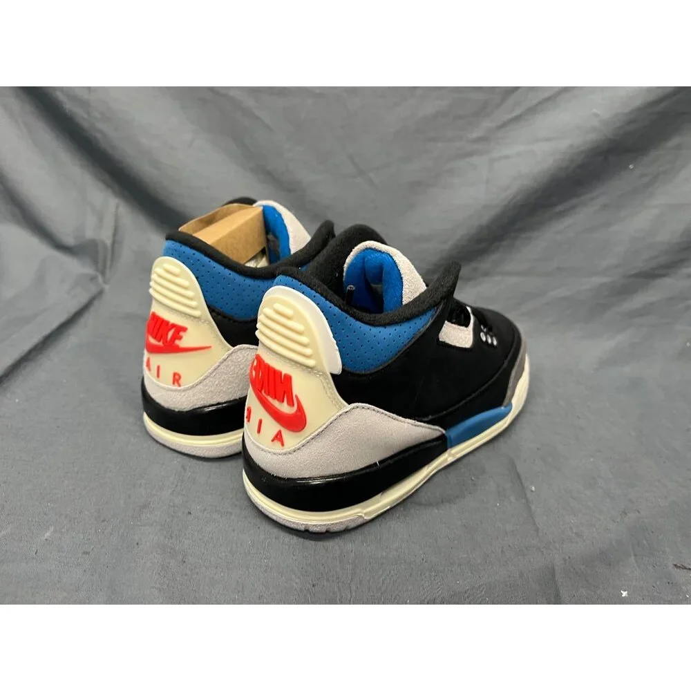 Nike Boys Air Jordan 3 Retro OG (GS) Sneakers Black Size 4 NEW NO BOX! - Picture 8 of 11